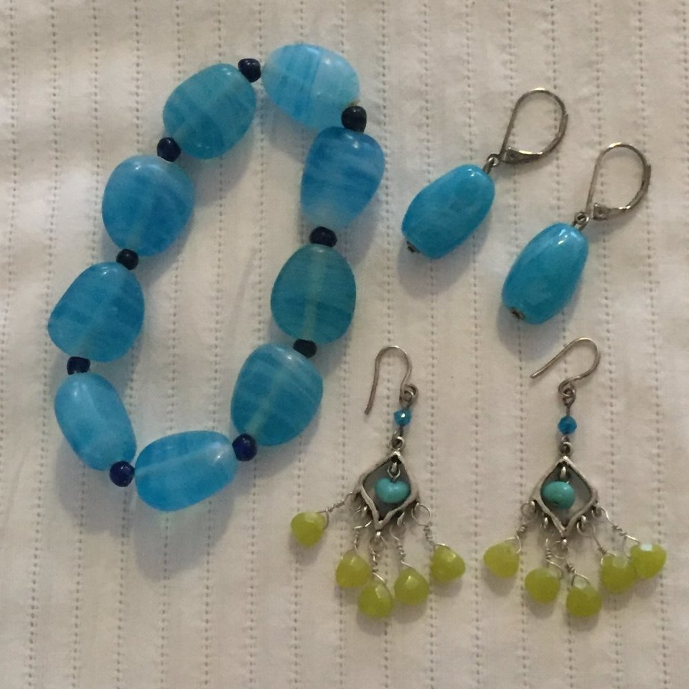 Turquoise color jewelry bundle
